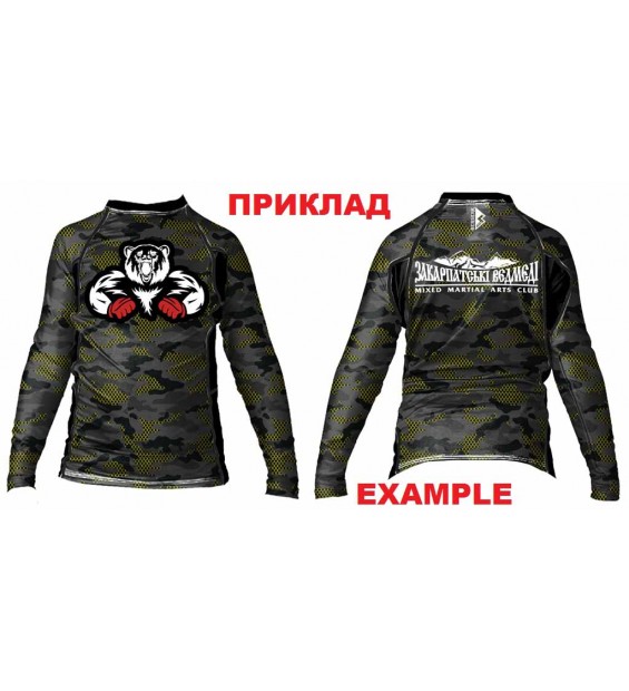 Compression rashguard for children with long sleeves