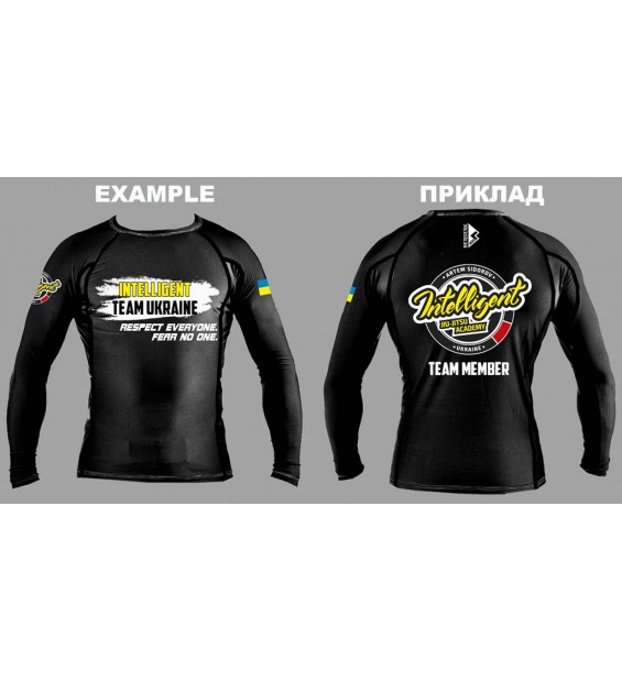 Compression rashguard for men with long sleeves