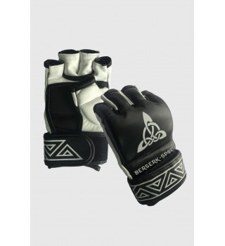 Gloves Berserk Scandi-fight 4 oz black/white (Leather)