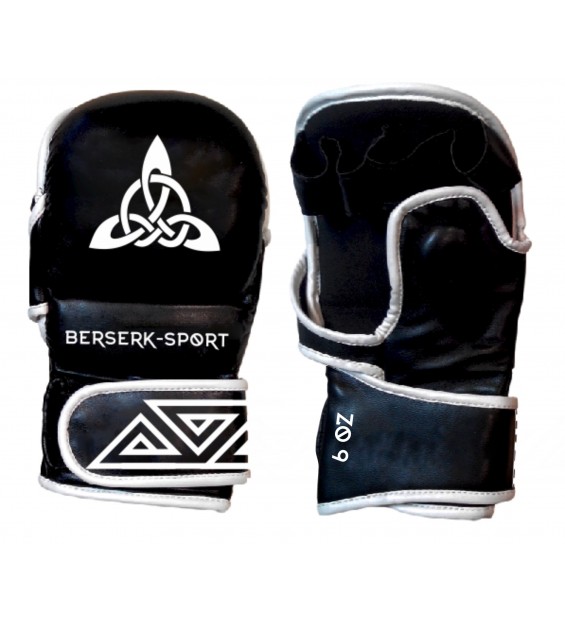 Gloves Berserk NORDIC-fight 6 oz black/white (Leather)
