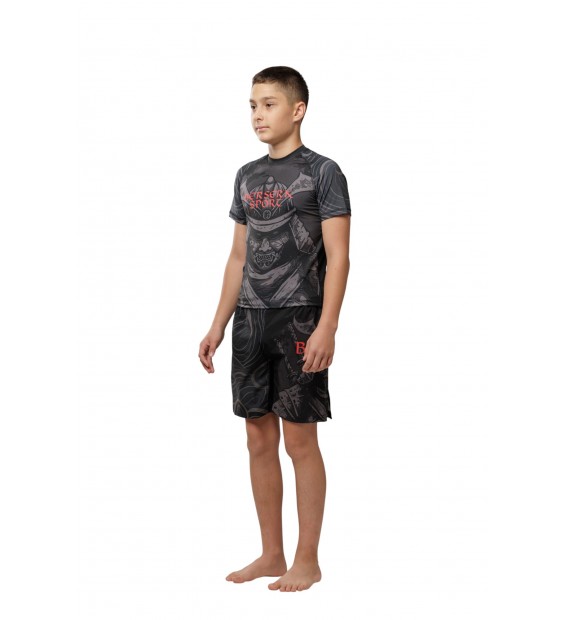 Рашгард Berserk Sport Mask Samuray black Kids