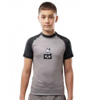 Рашгард Berserk Sport Bull Terrier grey Kids
