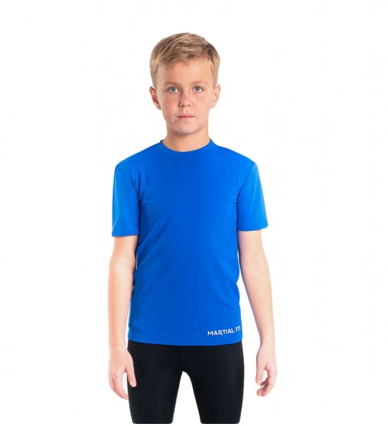 Compression T-shirt Berserk Martial Fit Kids blue