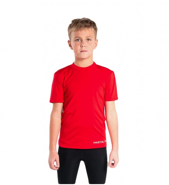 Compression T-shirt Berserk Martial Fit Kids red
