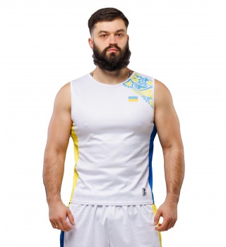 Майка боксёрская BERSERK SPORT Boxing  UKR white