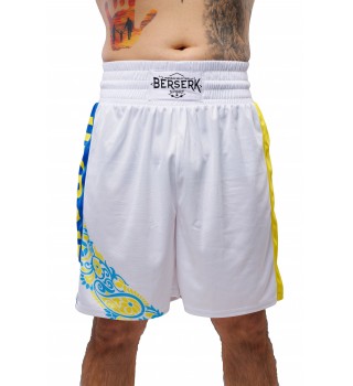 Шорты BERSERK SPORT Boxing UKR white