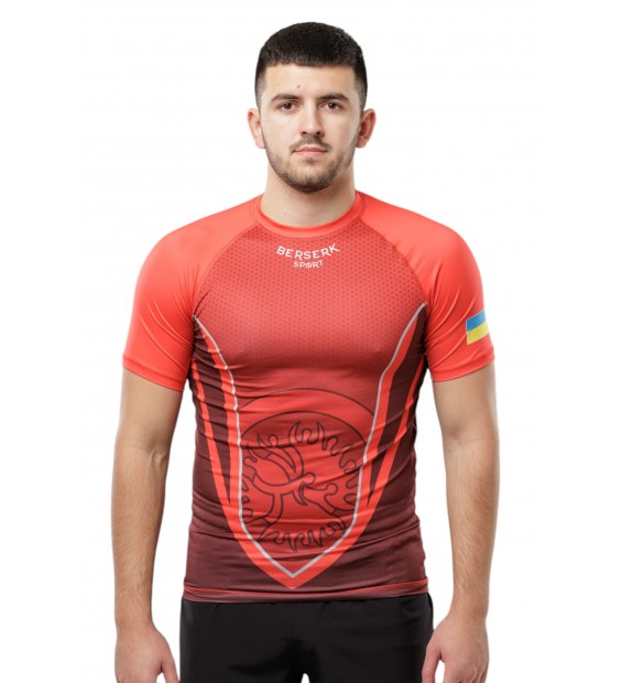 Рашгард Berserk Sport UKR GRAPPLING red