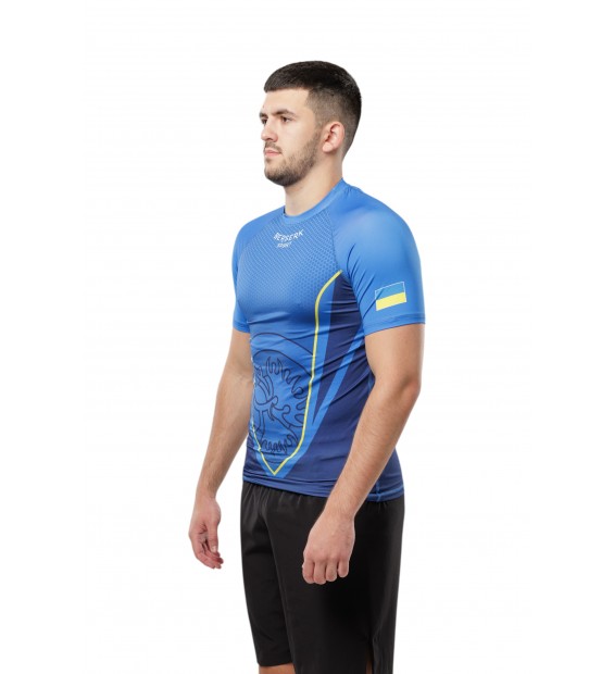 Рашгард Berserk Sport UKR GRAPPLING blue
