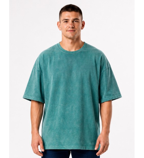 T-shirt BERSERK SPORT Oversize Vintage Storm green