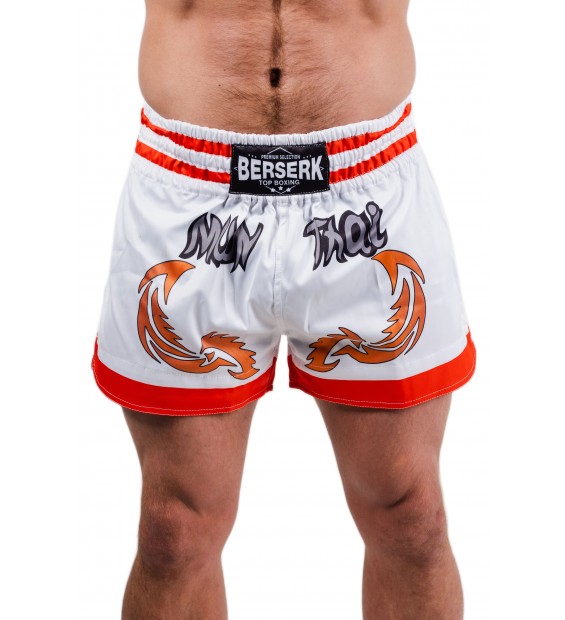 Shorts Berserk Muay Thai Fighter white