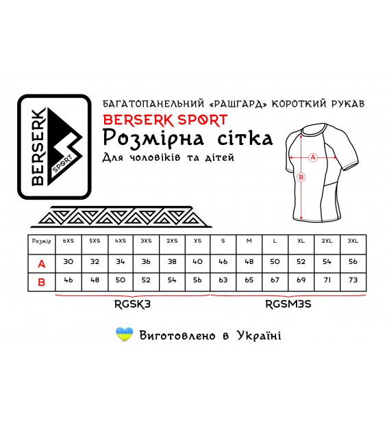 Рашгард Berserk Sport UKR GRAPPLING blue